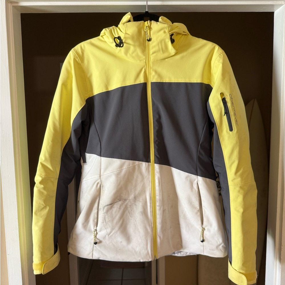 Obermeyer Yellow and Gray Ski Jacket